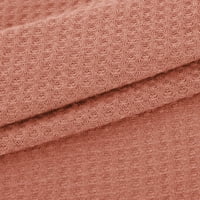 Ležerni kaput za žene - čvrste turtleneck kardigan odjeća elegantna jakna dugih rukava ružičasta s