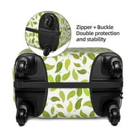 Zaštitnik za zaštitu prtljaga za prtljag, poklopac za prtljag koji se može prati - zeleni list tekstura uzorak kofer, mali