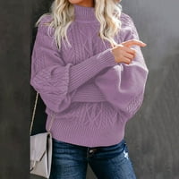 SIMPLMASYGENI Clearence Trendi džemperi dugih rukava za žene Plus size Žene Ležerne prilike pulover