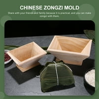 Frcolor Drveni rižin kuglični kalup Zongzi kalup-puding izrada kalupa kuhinjska gadget