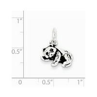Sterling srebrna antikvudljiva panda medvjeda - 2. grama - mjere 12x širine