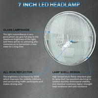 Par LED okruglih svjetiljka H Visoke sijalice s visokim snopom za Chevy Nova 1963-1978, C07