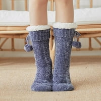 Božićne dnevne čarape Ženske zimske debele papuče sa hvataljkama Neki klizanje toplo nejasno