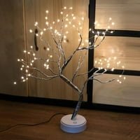 NOVOWAY domaćinstvo LED perle bakrene žice grana na noćnoj svjetlo sa prekidačem osjetljivim na dodir ukrasna stolna svjetiljka stol noćno svjetlo