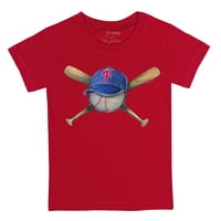 Dojenčad sitni otvor Red Philadelphia Phillies Hat Crossbats majica