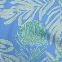 Onuone Rayon plava tkanina tropska cvjetna DIY odjeća za preciziranje tkanine za ispis tkanine sa širokim