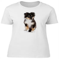 Slatka Fluffy Sheltie Puppy majica Žene -Mage by Shutterstock, Ženska XX-velika