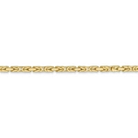 Ogrlica od vizantijskog lanca u stvarnom 14k žutom zlatu