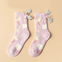 Wiueurtly Womens Fishnet bedrine visoke čarape Žene Zimske zadebljane koralne čarape Nepuštajuće čarape
