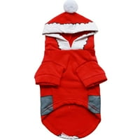 Božićni kostim sa duksevima, Cosplay Santa Outfit za štene za praznike za male srednjeg psa