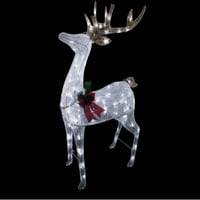 Alpska bijela LED stoji jelen osvijetljeni ukras u. W. In. H. unutra. L
