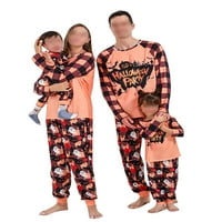 Žene Muška djeca Pležala noćna odjeća za odmor za spavanje s dugim rukavima Mekana zabava Porodica Pajamas