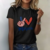 Dnevna majica za neovisnost Žene Grafičke majice Top Crew vrat kratkih rukava Torp košulja Dame Odjeća