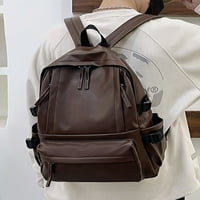 Avamo Muškarci Travel Backpack Anti Theft Rucckck PU kožni ruksaci za laptop Veliki kapacitet Daypack