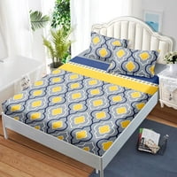 Luksuzni ukrasni uzorak ispisani posteljina posteljina poliesterska hicenda montirana pokrov posteljina,