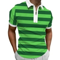 FVWitlyh muns polo majice kratki rukav Muški tanki-fit dugi rukav džepni džep Oxford majica zelena x-velika