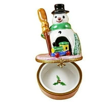 Snjegović sa voznim limuzinima Bo Limoges bo porcelanski figurin