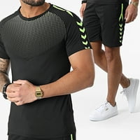 Ljetni modni trend Muški okrugli izrez Loose Dot Print Hotks Casual Sports Set