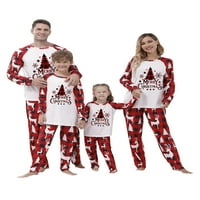 MA & Baby podudaranje Božićne PJS za porodičnu Xmas Tree Ispis kućna odjeća za spavanje za odrasle Djeca Dječji mališani