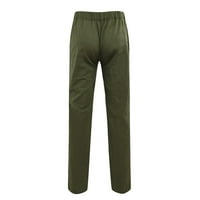 Eczipvz Duksevi za muškarce Muške vježbe hlače elastične struke hlače za vuču za sportski vježbanje, brzo suho, rastezljivo zeleno, m