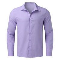 Gathrrgyp muške majice za čišćenje veličine ispod 5 dolara, modni muškarac ovratnik na dugih rukava