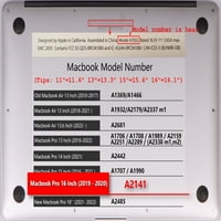 Kaishek Hard zaštitni poklopac školjke samo za - Objavljen MacBook Pro 16 sa XDR displejom tipa C model: