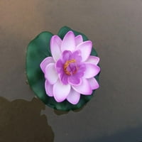 Umjetno plutajuća pjena Lotus cvijet sa vodenim jastukom od ljiljana, životni ukras savršen za kućni