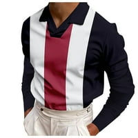 Muške polo majice Polo dugme rever s kratkim rukavima Jakna Top Muns Fashion Casual 3xl