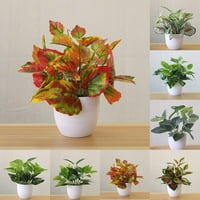 Umjetne biljke Bonsai Cvjetni lišće za simulaciju postrojenja za postrojenja za ured ureda