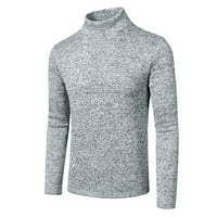 Muška majica Casual Slim Basic Pleted Topla polusporalo za pulover s visokim vratom Muška odjeća