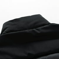 Funicet muške modne jakne postolje lagana jakna zima topla jakna casual crna crna xl
