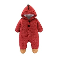 Ketyyh-Chn Djevojka Djevojke Džemper Skijaški džemper Toddler Crtani Fuzzy dugmins Kaputi za kaputice