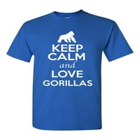 Budite mirni i ljubavni Gorillas životinja ljubavnika za odrasle majica