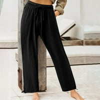 Ženske ravnotežne hlače za noge s elastičnom labavom pantnom hlače plus veličine hlače casual labave