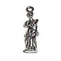 Sterling srebrni 24 BO lanac 3D Afrodita Miloša ili Venere de Milo Statue Privjesak ogrlica