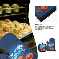 Hemoton setovi Halloween kuhanje rukavica jastučići pećnice otporne na toplinu otporne na mittens