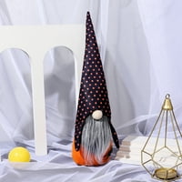 Cheers.us set Halloween Gnomes plišani dekor, stoji patuljak sa kratkim nogama Gnome ručno rađena gnome