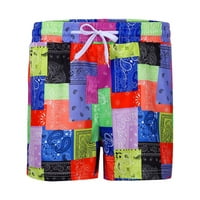 Ženski ljetni patchwork print casual modne kratke hlače na plaži