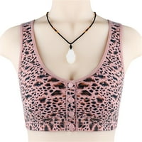 Bras za žene Leopard Print Mekani jednostavni veliki rastezljivi postavljeni bešavni Bralettes donje