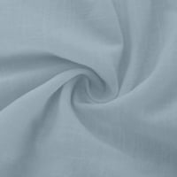 TDOQOT Dugme Down majice za žene - tuničke bluze Labavi čvrsti kolor kardigan casual dugih rukava Ogrlica