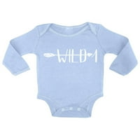Newkward Styles Baby Bodysuit prvi rođendan divlji bod za bebe 1. b dan Bodicu za bebe arrow WildLife