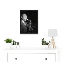 Vintage photo Charlie Parker Jazz Music sa legenda crno-bijela A umjetnička djela uokvirena zidna umjetnička ispisa