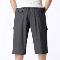 Advoicd MENS Khaki kratke hlače muške casual Twill elastične garniture ispod koljena labavo FIT-a s
