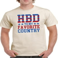 HBD omiljena državna majica Muškarci -Mage by Shutterstock, muško 3x-velika