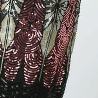 Ženska haljina bez rukava bez rukava 1920S sekfikovane perlene tasselje za zabavu za noćnu haljinu haljine