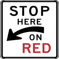 Prometni i skladišni znakovi - Stanite ovde na Crvenu, Pennsylvania, Florida Aluminijumski znak Ulično odobreno Znak 0. Debljina