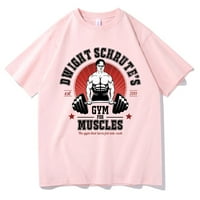 JHPDWight Schrute S teretana za mišiće Majice Muškarci Žene Powerhouse Gym Harajuku Geek Funny Thirt