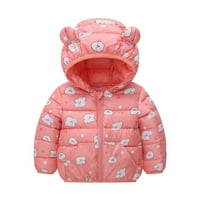 Zimski kaputi za djecu dječje djece Dječje dječje podstavljene lagane jakne na puffer Outery odjeća za zimsku jaknu s kapuljačom