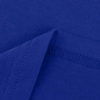 Vrhovi rezervoara za žene Pileći print rezervoalni rezervoalni prsluk ljetni casual osnovni labavi fit košulje camis plavi m