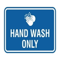 Klasična uokvirena ručna pranja samo znak - srednja